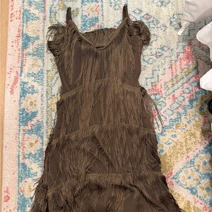 brown dress